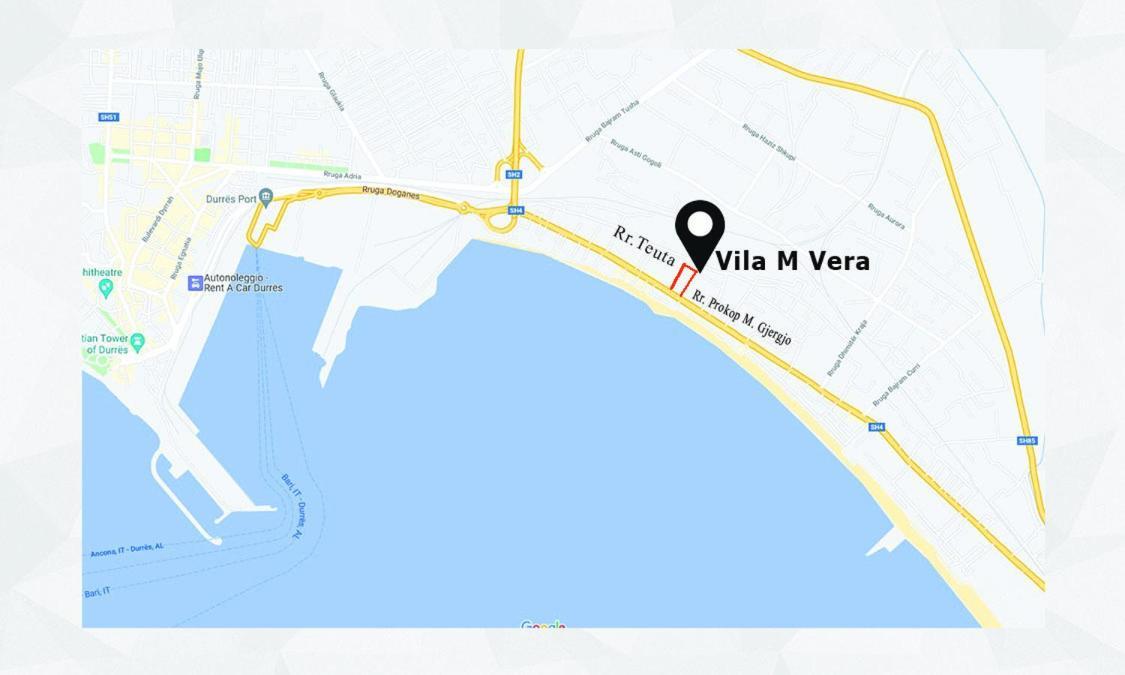 Vila M Vera Studios And Apartments Дуррес Экстерьер фото